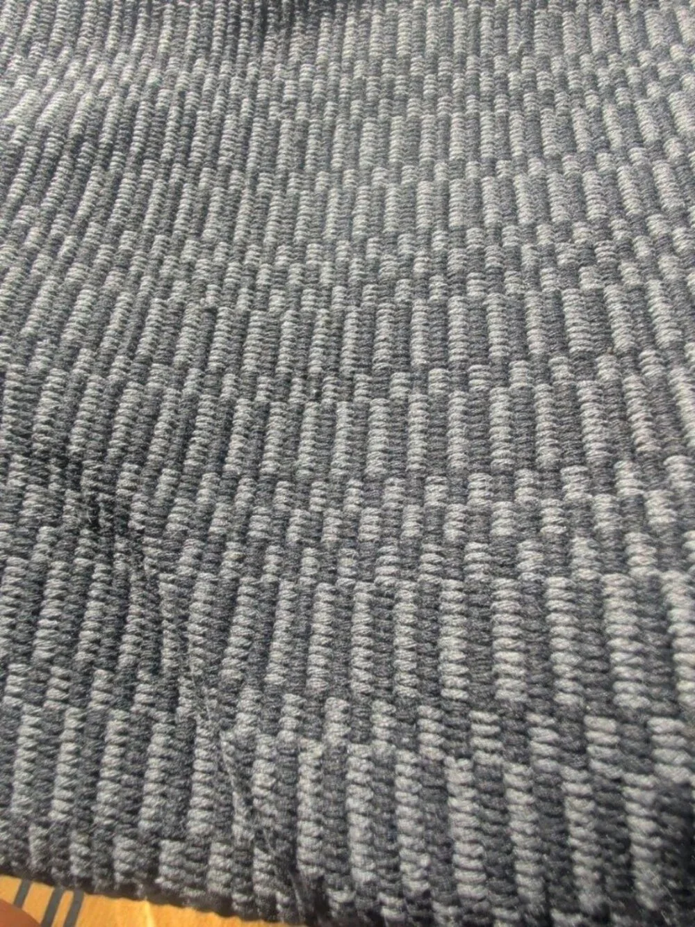 KOZYFLY Washable Runner Black/Charcoal Grey Entryway Rug